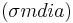 (\sigma m édia)